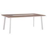 Τραπεζι Αλουμινιου Taber HM5131.11 Λευκο Με Polywood Top 200x100x75υεκ - Image 9