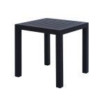 Τραπεζι Αλουμινιου Qiana HM5402.02 Γκρι 45x45x45,5υ Εκ.