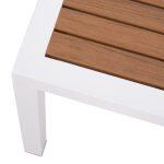 Τραπεζι Αλουμινιου Sabra HM5403.01 Λευκο Με Polywood 45χ45χ45,5y Εκ. - Image 5