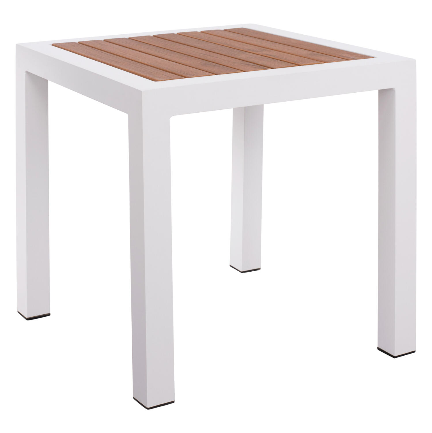 trapezi-aloyminioy-fb9540301-leyko-me-po Τραπεζι Αλουμινιου Sabra HM5403.01 Λευκο Με Polywood 45χ45χ45,5y Εκ. - Image 1