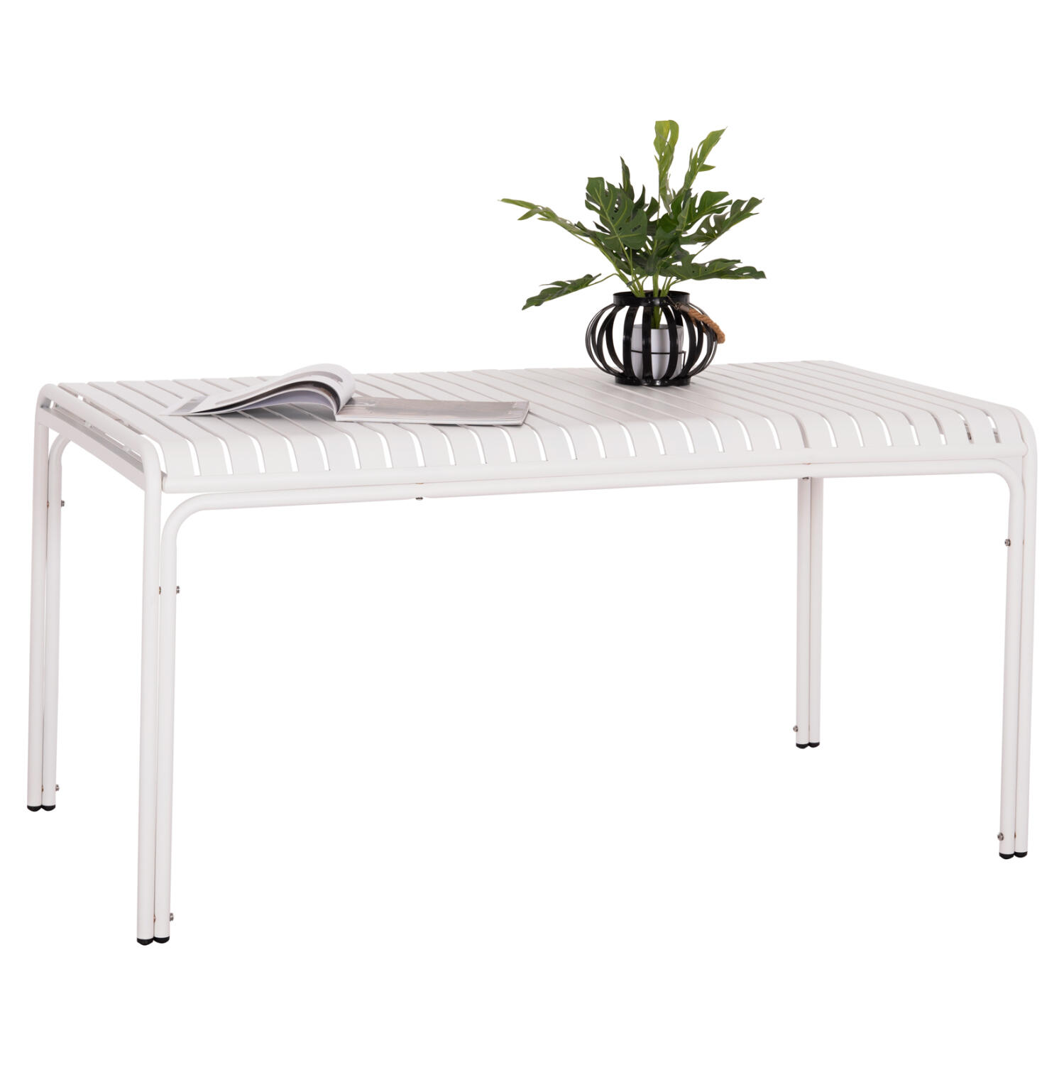 trapezi-aloyminioy-fb9633902-leyko-150x8 Τραπεζι Αλουμινιου Rachel HM6339.02 Λευκο 150x80x75υεκ. - Image 1