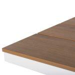 Τραπεζι Αλουμινιου Ορθογωνιο Tawnee HM6037.02 Λευκο-Polywood Φυσικο 150x89,5x73υεκ - Image 7