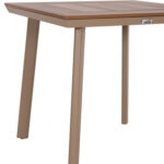 Τραπεζι Αλουμινιου Τετραγωνο Taber HM5563.04 Καπουτσινο-Επιφανεια Polywood 80x80x73υ - Image 8