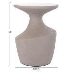 Τραπεζι Βοηθητικο Rebon HM18156.03S Fiber Cement Σε γκρι--φ27.5x50υεκ. - Image 2