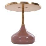 Τραπεζι Βοηθητικο Στρογγυλο Utri HM4241.06 Μεταλλο Σε Σομον-Μπεζ φ46x46,5υεκ. - Image 10