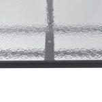 Τραπεζι Bruno 160χ90χ72υεκ. Μεταλλικο Γκρι Με Γυαλινη Επιφανεια HM5074.01 - Image 4