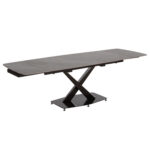 Τραπεζι Επεκτεινομενο Hoku HM18410 Κεραμικο Top Σε Γκρι Μαρμαρο 165/240x90x75υεκ.