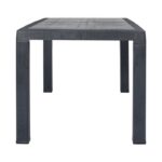 Τραπεζι Εξοχης Fylliana Baltic Ανθρακι Χρωμα 140x80x75εκ - Image 3