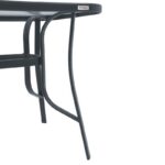 Τραπεζι Εξοχης Fylliana Steel Γκρι 140x80x70εκ - Image 6