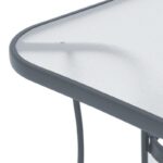 Τραπεζι Εξοχης Fylliana Steel Γκρι 150x90x70εκ G.r.d - Image 2