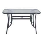 Τραπεζι Εξοχης Fylliana Steel Γκρι 150x90x70εκ G.r.d - Image 4