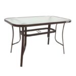 Τραπεζι Εξοχης Fylliana Steel Καφε 150x90x70εκ G.r.d