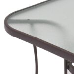 Τραπεζι Εξοχης Fylliana Steel Καφε 150x90x70εκ G.r.d - Image 3