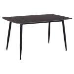 Τραπεζι Raven HM18149.02 Κεραμικο Top Με Οψη Μαυρο Μαρμαρο 140x80x74υεκ.