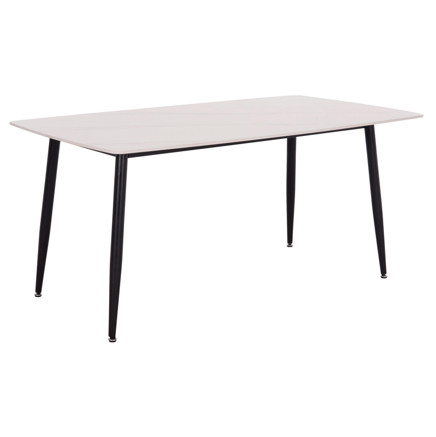 trapezi-fb91815001-keramiko-top-leyko-ma Τραπεζι Raven HM18150.01 Κεραμικο Top Με Οψη Λευκο Μαρμαρο 160x80x74υεκ. - Image 1