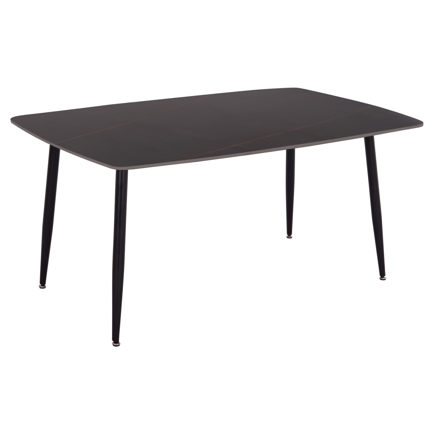 trapezi-fb91815002-keramiko-top-me-opsi- Τραπεζι Raven HM18150.02 Κεραμικο Top Με Οψη Μαυρο Μαρμαρο 160x80x74υεκ. - Image 1