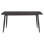 Τραπεζι Raven HM18150.02 Κεραμικο Top Με Οψη Μαυρο Μαρμαρο 160x80x74υεκ. - Image 3