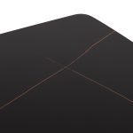 Τραπεζι Raven HM18150.02 Κεραμικο Top Με Οψη Μαυρο Μαρμαρο 160x80x74υεκ. - Image 7