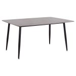 Τραπεζι Raven HM18150.13 Κεραμικο Top Με Οψη Γκρι Μαρμαρο 160x80x74υεκ. - Image 4