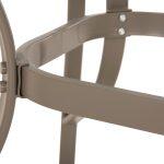 Τραπεζι Bruno 150x90χ72υεκ. Μεταλλικο Σαμπανι Με Τρυπα Ομπρελας φ38mm HM5145.14 - Image 8
