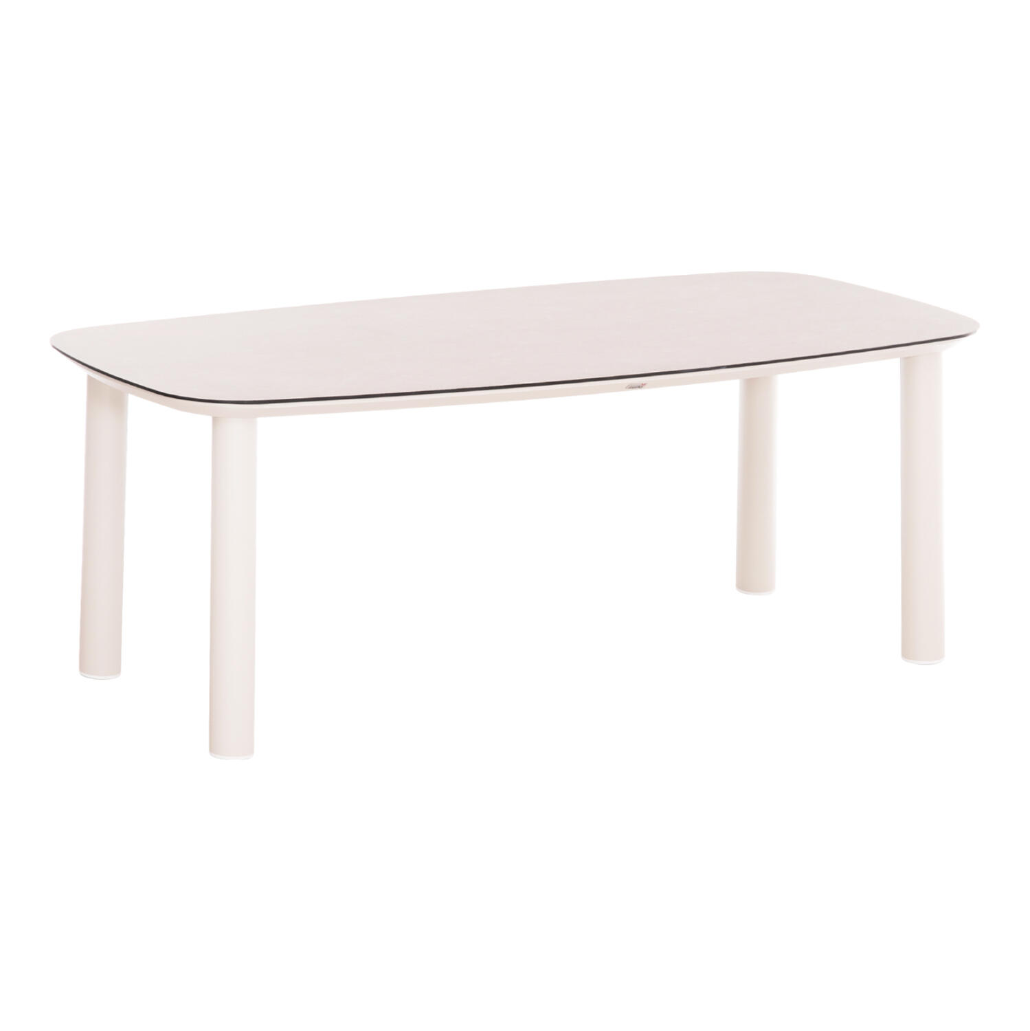 trapezi-fb9620202-krem-aloyminio-3d-prin Τραπεζι Dosun HM6202.02 Κρεμ αλουμινιο-3d Print Γυαλι Κεραμικο Look 220x100x75υεκ - Image 1