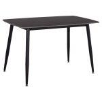 Τραπεζι Raven HM9854.02 Κεραμικο Top Μαυρο Μαρμαρο-Μαυρο Μεταλλο 120x70x73υεκ. - Image 4