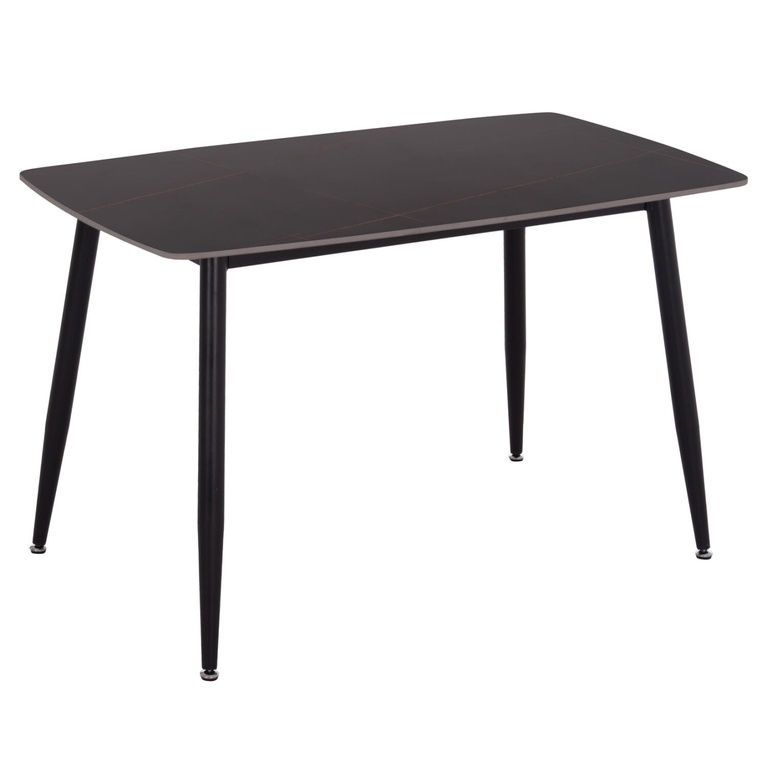 trapezi-fb9985402-keramiko-top-mayro-mar Τραπεζι Raven HM9854.02 Κεραμικο Top Μαυρο Μαρμαρο-Μαυρο Μεταλλο 120x70x73υεκ. - Image 1