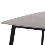 Τραπεζι Raven HM9854.13 Κεραμικο Top Γκρι Μαρμαρο-Μαυρο Μεταλλο 120x70x73υεκ. - Image 9