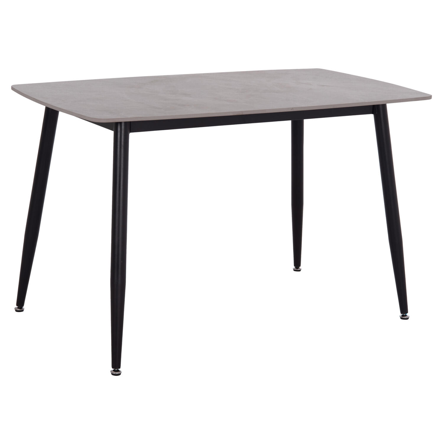 trapezi-fb9985413-keramiko-top-gkri-marm Τραπεζι Raven HM9854.13 Κεραμικο Top Γκρι Μαρμαρο-Μαυρο Μεταλλο 120x70x73υεκ. - Image 1