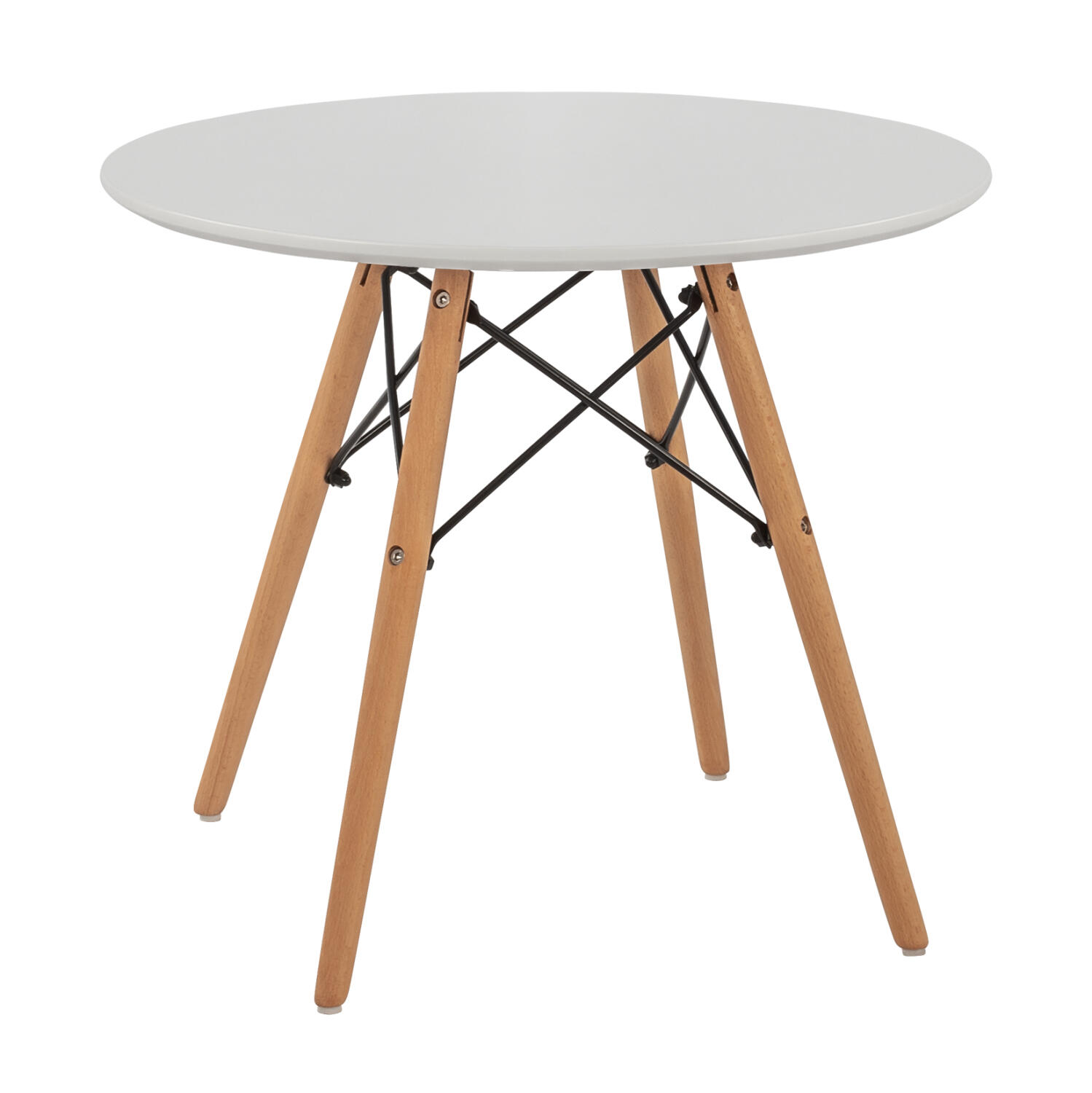 trapezi-kid-fb9845101-stroggylo-f60x51y- Τραπεζι Minimal Kid HM8451.01 Στρογγyλο φ60x51υ Λευκο - Image 1