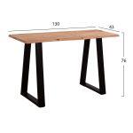 Κονσολα Sofia Slim HM8503.11 Μασιφ Ξυλο Ακακιας Φυσικο 130x45x76υεκ. - Image 2