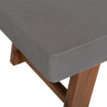 Τραπεζι Μεσης Fiber Cement & Ξυλο Ακακιας Maeve HM6595.01 Γκρι 130x70x46υεκ. - Image 9