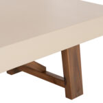 Τραπεζι Μεσης Fiber Cement & Ξυλο Ακακιας Maeve HM6595.02 Μπεζ 130x70x46υεκ. - Image 8