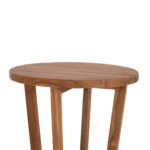 Τραπεζι Μεσης Στρογγυλο Kolin HM6650 Ξυλο Teak Φυσικο φ65x65υεκ. - Image 5