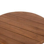 Τραπεζι Μεσης Στρογγυλο Kolin HM6650 Ξυλο Teak Φυσικο φ65x65υεκ. - Image 6