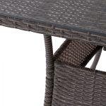 Τραπεζι Μεταλλικο Military Rattan Γκρι HM5141.31 120x70x75υ Εκ. - Image 8