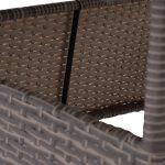 Τραπεζι Μεταλλικο Military Rattan Γκρι HM5141.31 120x70x75υ Εκ. - Image 9