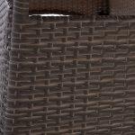 Τραπεζι Μεταλλικο Minsk Rattan Γκρι HM5507.01 150x90x75υ Εκ. - Image 7