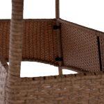 Τραπεζι Μεταλλικο Minsk Rattan Μπεζ Καφε HM5507.02 150x90x75 Εκ. - Image 7