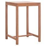 Τραπεζι Μπαρ Τετραγωνο Presscot HM18113 Ξυλο Teak Σε Φυσικο 70x70x105υεκ. - Image 4