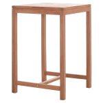 Τραπεζι Μπαρ Τετραγωνο Presscot HM18113 Ξυλο Teak Σε Φυσικο 70x70x105υεκ. - Image 5
