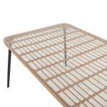 Τραπεζι Ορθογωνιο Allegra HM5538.11 Μεταλ.μαυρο-P.e. Rattan Φυσικο 159,5x89,5x72υεκ. - Image 5