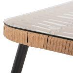 Τραπεζι Ορθογωνιο Allegra HM5538.11 Μεταλ.μαυρο-P.e. Rattan Φυσικο 159,5x89,5x72υεκ. - Image 7