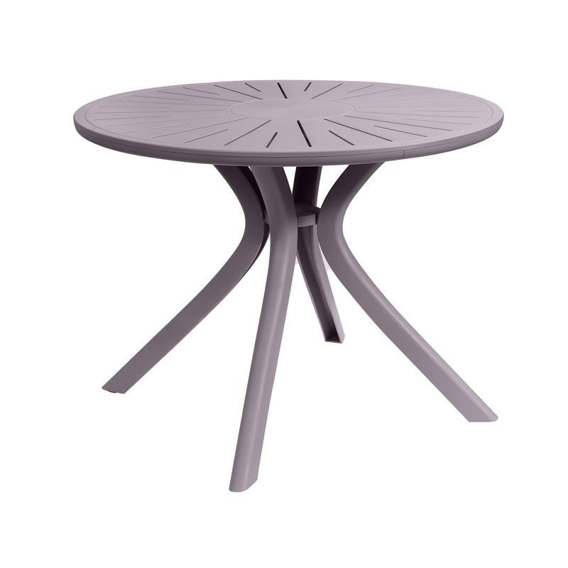 trapezi-plastiko-stroggylo-fylliana-fl8100-gkri-chroma-100x75ek1761732307 Τραπεζι Πλαστικο Στρογγυλο Fylliana FL8100 Γκρι Χρωμα 100x75εκ - Image 1