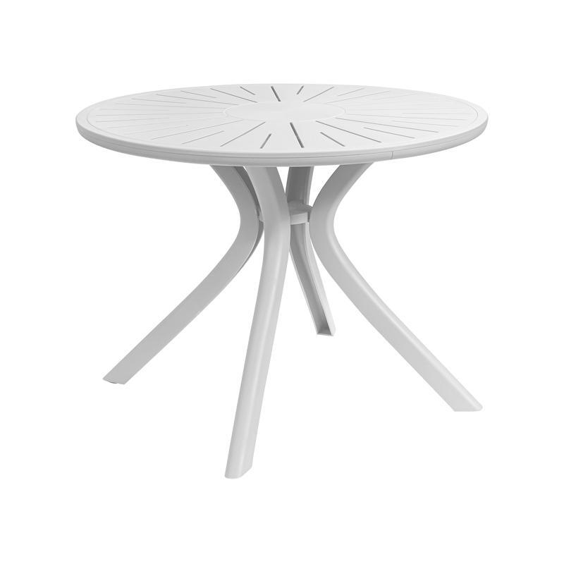 trapezi-plastiko-stroggylo-fylliana-fl8100-leyko-chroma-100x75ek1761732302 Τραπεζι Πλαστικο Στρογγυλο Fylliana FL8100 Λευκο Χρωμα 100x75εκ - Image 1