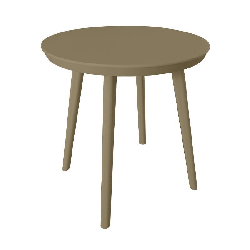 trapezi-plastiko-stroggylo-fylliana-fl8871-chaki-chroma-50x52ek1726486503 Στρογγυλο Τραπεζακι Κηπου Με Abs Επιφανεια Fylliana FL8871 Cappuccino Χρωμα 50x52εκ - Image 1
