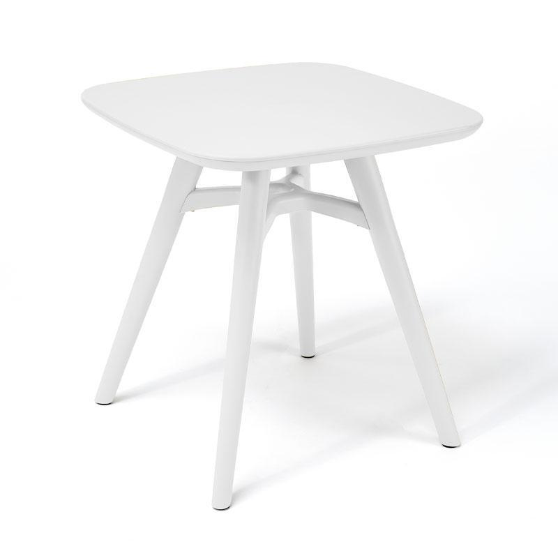 trapezi-plastiko-tetragono-fylliana-fl8863-leyko-chroma-51x51ek1726486504 Τετραγωνο Τραπεζακι Κηπου Με Abs Επιφανεια Fylliana FL8863 Λευκο Χρωμα 51x51εκ - Image 1