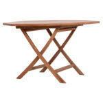 Τραπεζι Πολυγωνο Πτυσσομενο Karlin HM6618 Ξυλο Teak Σε Φυσικο Χρωμα 120x120x75yεκ. - Image 4