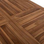 Τραπεζι Πολυγωνο Kendall Πτυσσομενο HM9545 Teak Σε Φυσικο Χρωμα 120x120x75yεκ. - Image 5