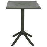 Τραπεζι Πολυπροπυλενιου Τετραγωνο Terrin HM6125.15 Dark Olive 60x60x75υεκ. - Image 9